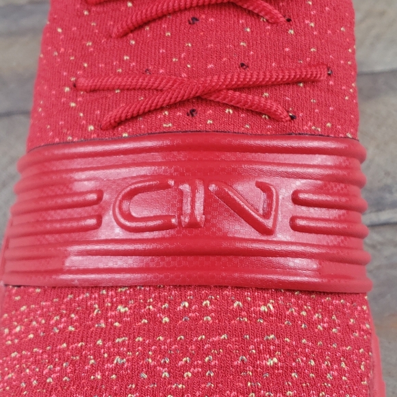 Under Armour CIN Trainers Men's Sneakers Red/Gold - Picture 8 of 10